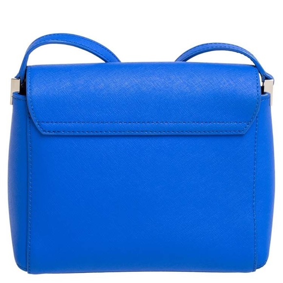 Kate Spade Blue Leather Bow Flap Crossbody Spacious Shoulder Bag 👜 Fits📱💄💵 - Picture 5 of 16